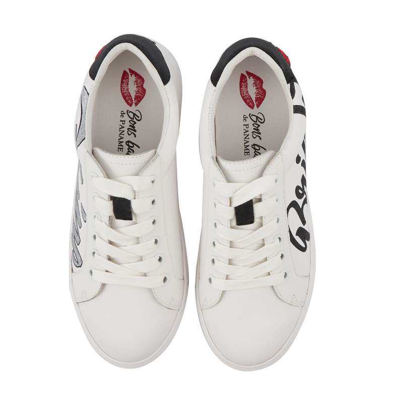 Baskets en cuir Simone shine bright