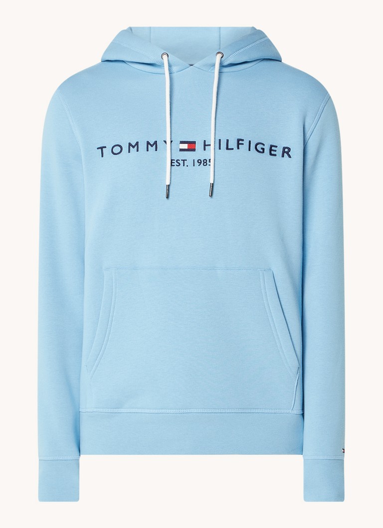 Tommy Hilfiger hoodie with kangaroo pocket and logo embroidery