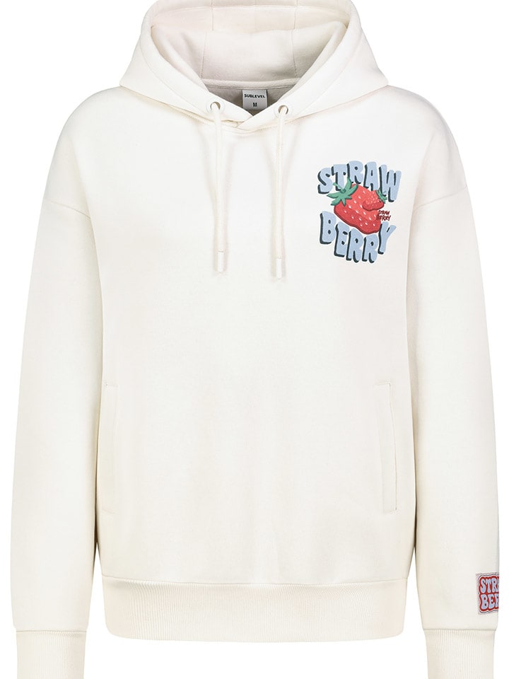 Sublevel Hoodie in Weiß günstig kaufen