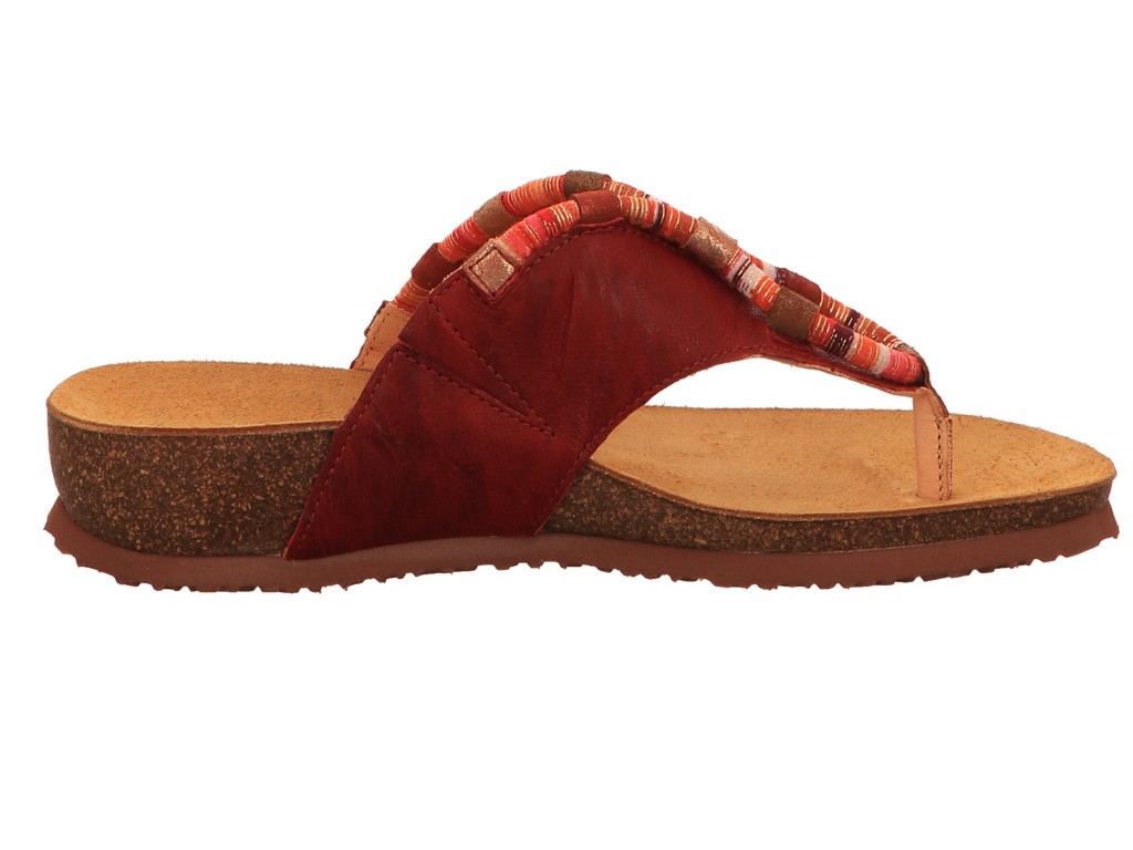 THINK Klassische Sandalen bunt D.Pantoletten Damen CHERRY/KOMBI