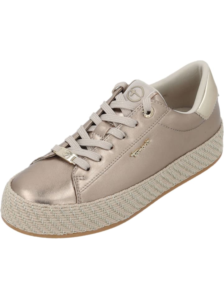 Tamaris Schnürschuhe in Gold günstig kaufen