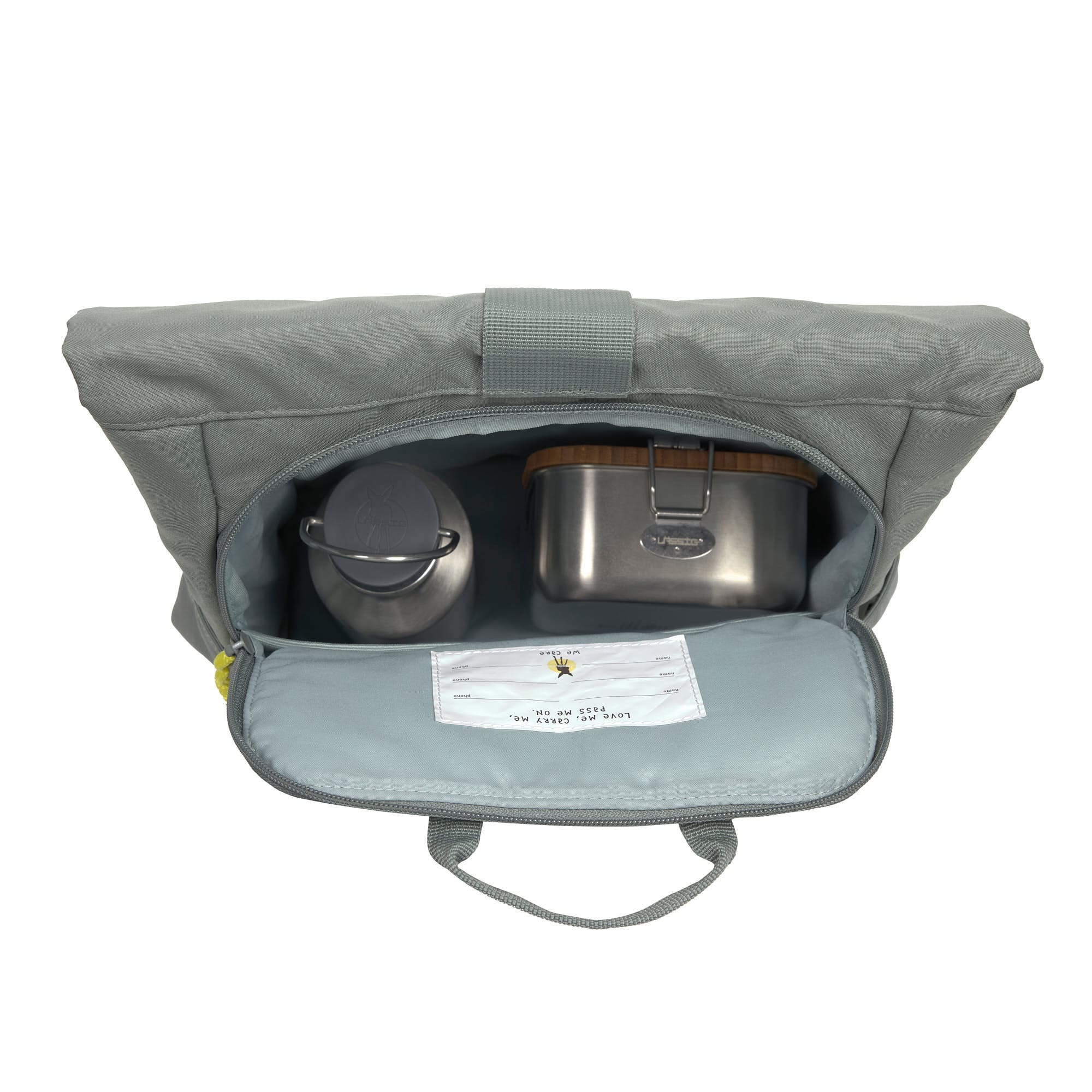 Kinderrucksack Rolltop, Grün