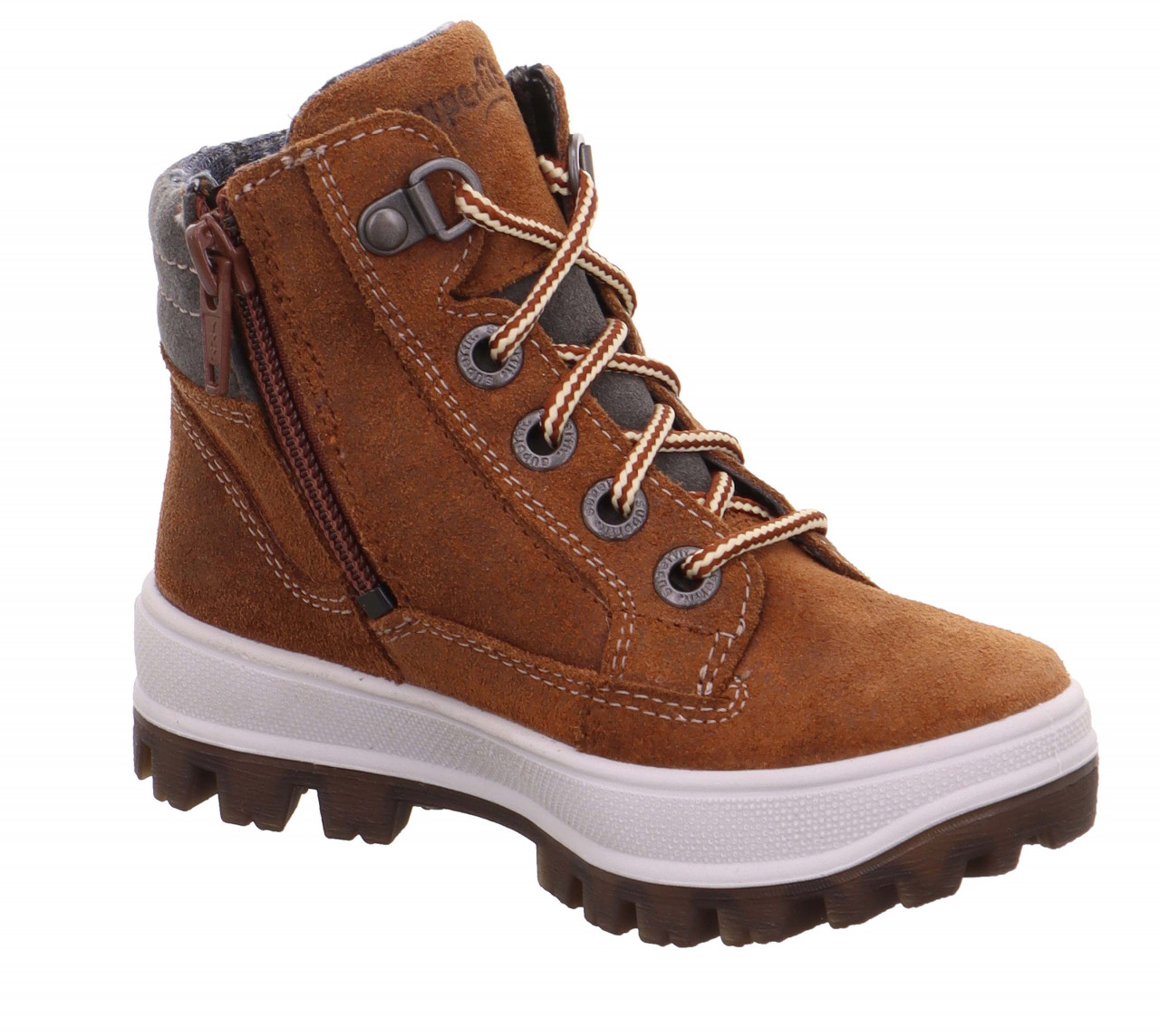 TEDD - Braun/Grau Boots mit Reißverschluss