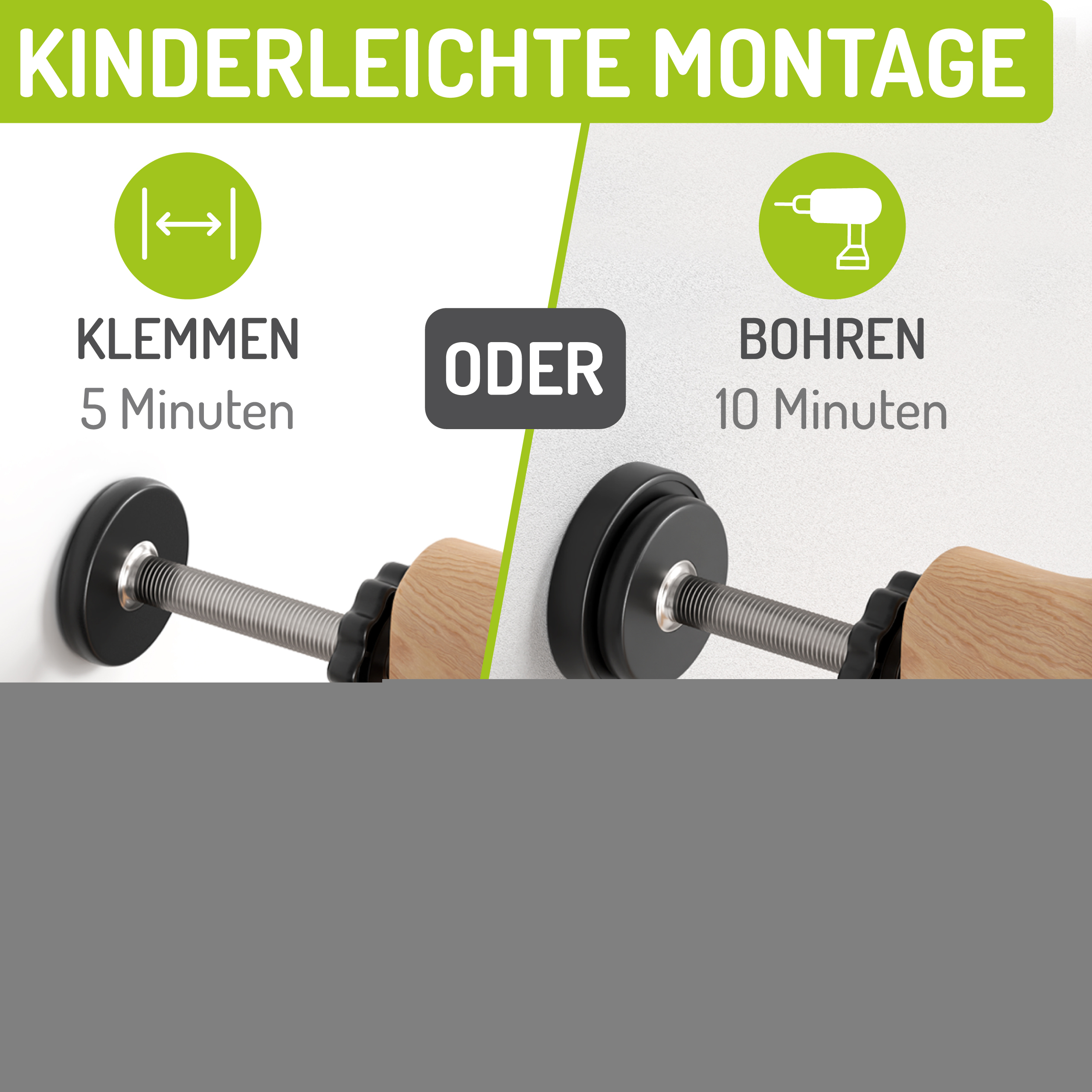 bomi Türschutzgitter & Hundeklappen bomi Türschutzgitter Miko 63-111 cm M