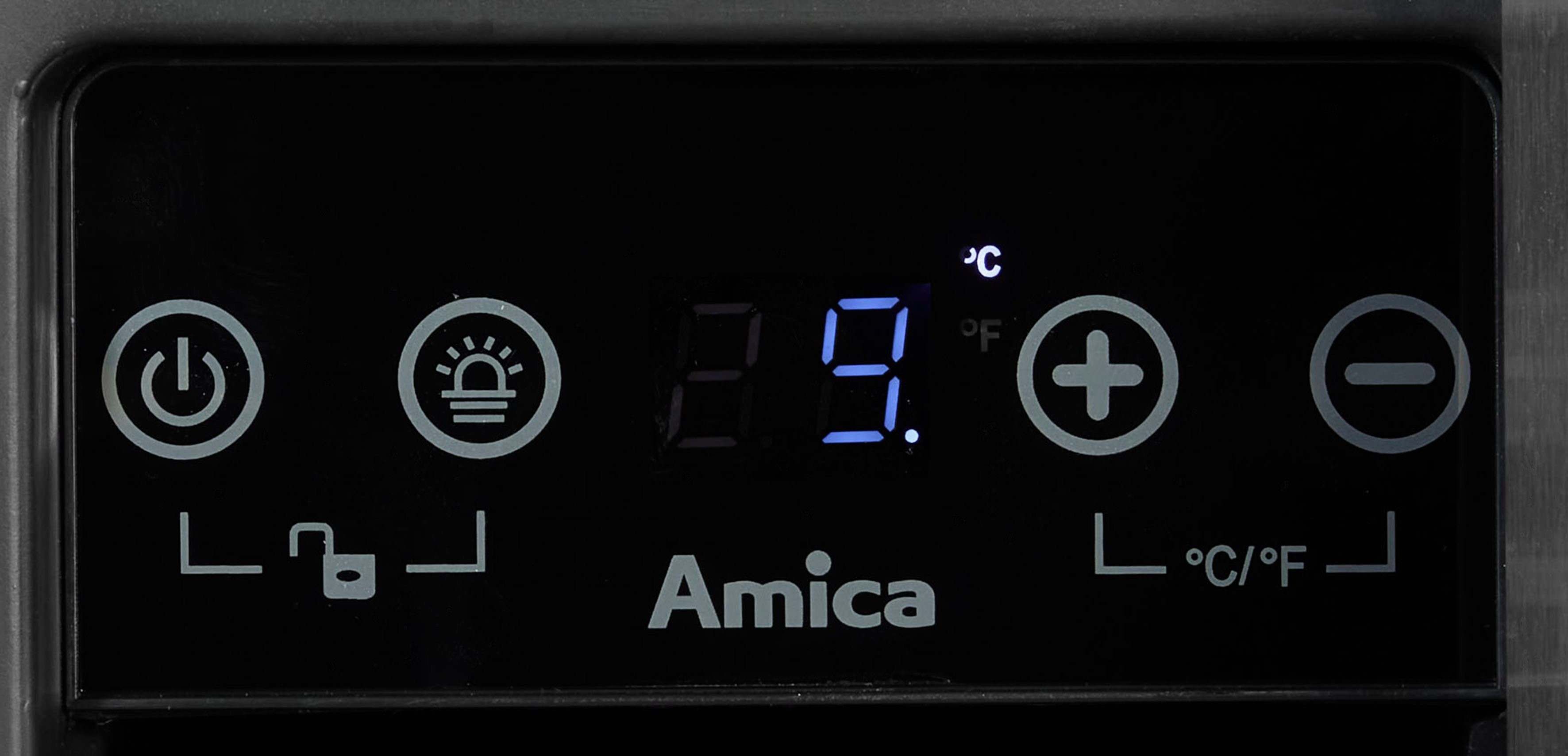 Amica Weinkühlschrank WK 341 101 E,für 6 Standardflaschen á 0,75l, Standkühlschrank