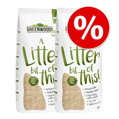 Sparpaket Greenwoods klumpende Katzenstreu