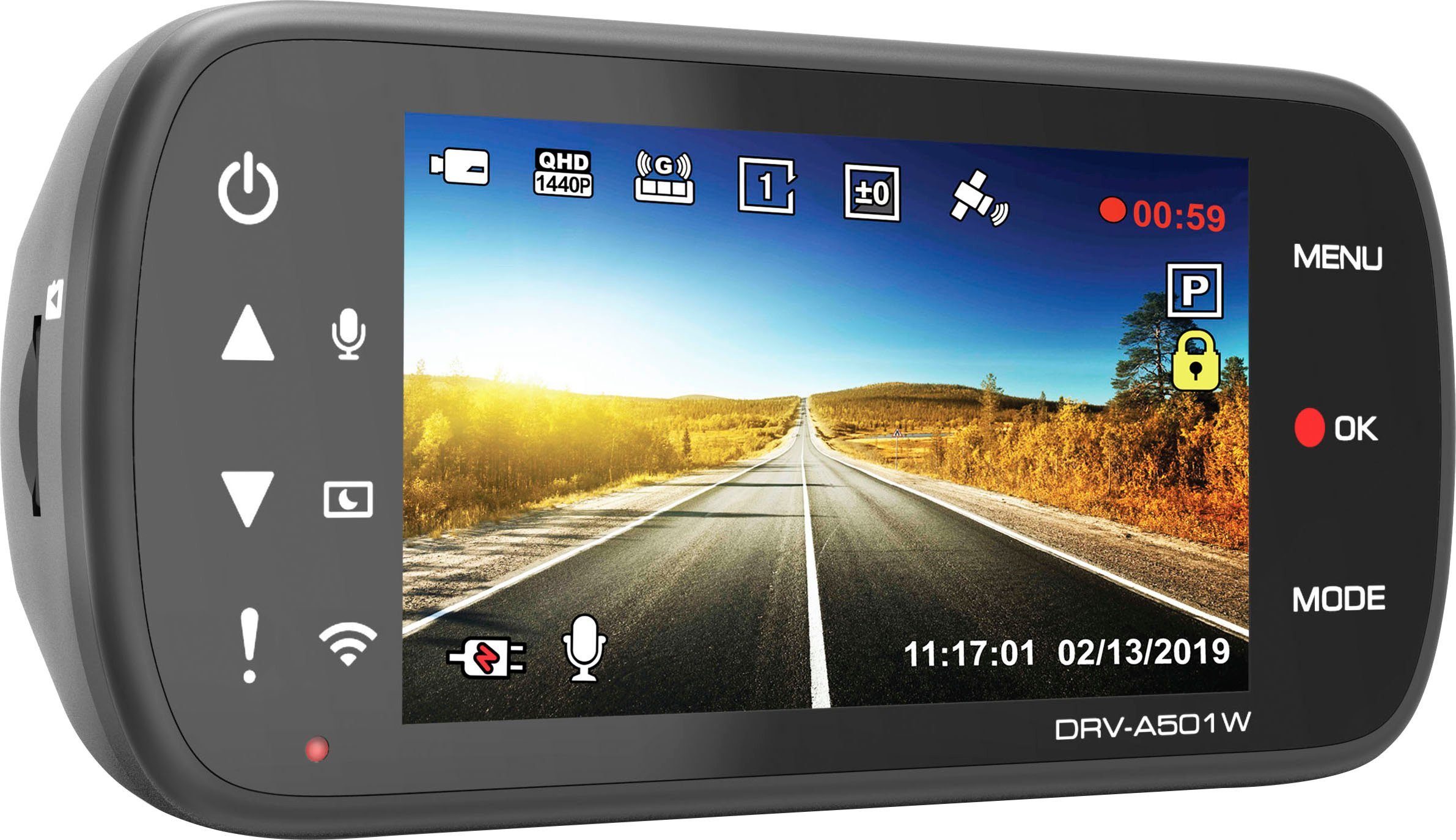 Kenwood DRV-A501W Dashcam (WQHD, WLAN (Wi-Fi)
