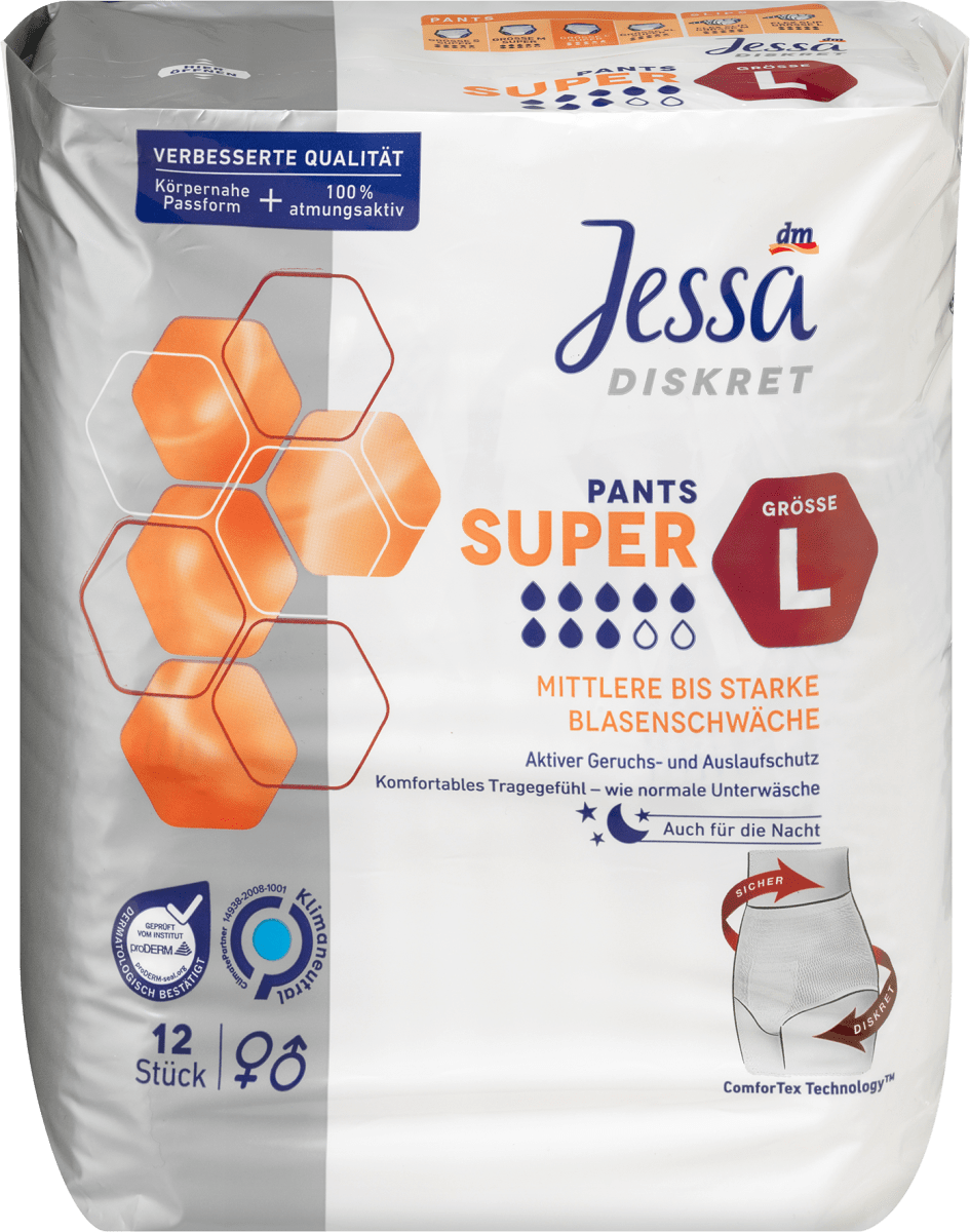 Pants Inkontinenz Gr. L Super, Vorteilspack (4x12 St), 48 St