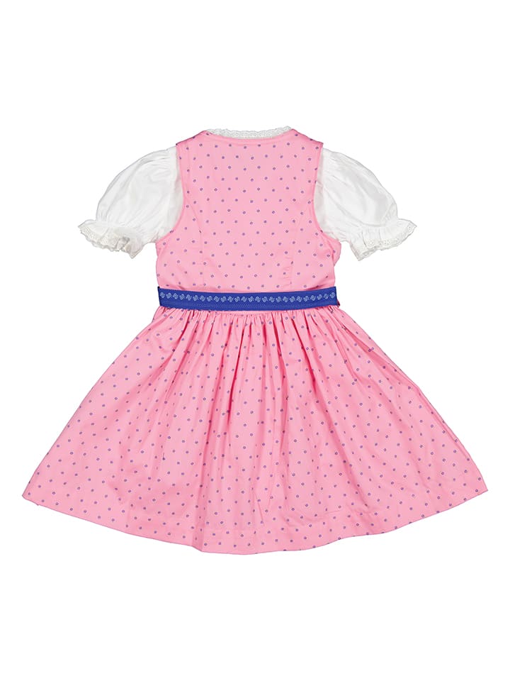 Isartrachten Dirndl in Rosa/ Blau günstig kaufen
