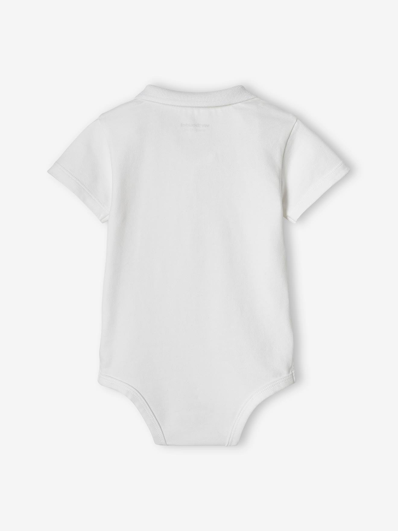 Vertbaudet 2er-Pack Baby Bodys für Neugeborene, Polokragen Oeko-Tex - hellblau