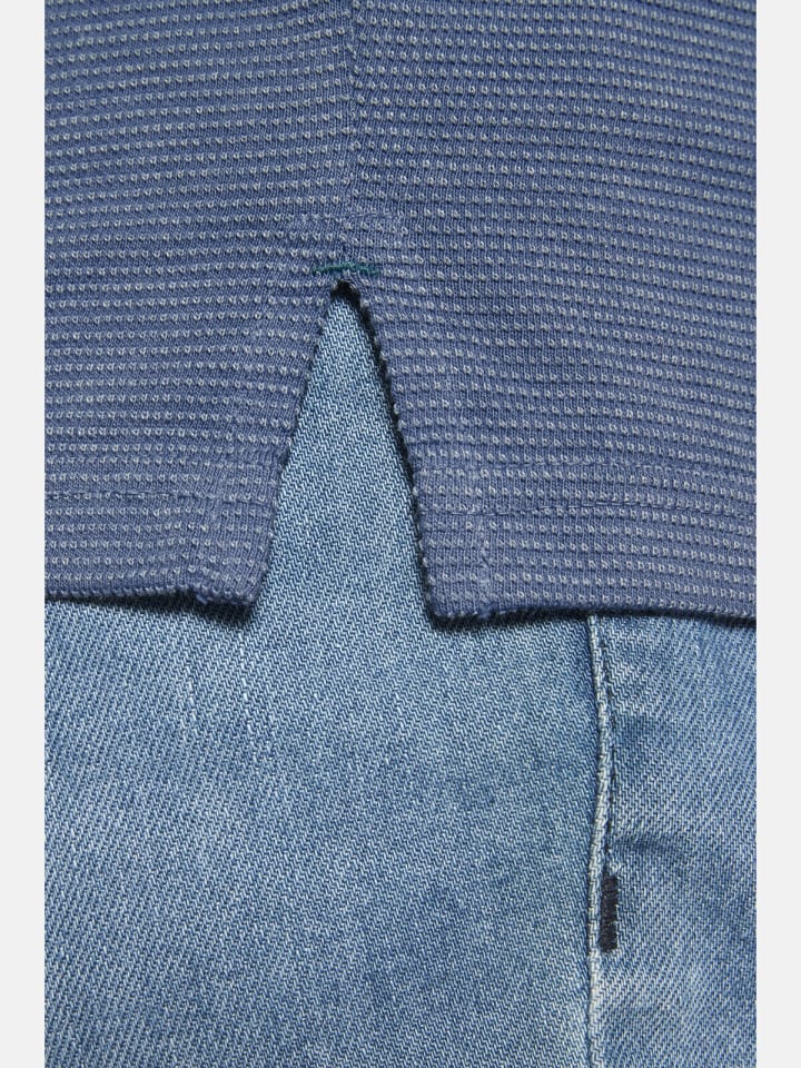 Charles Colby Langarmshirt EARL BRYN in blau günstig kaufen