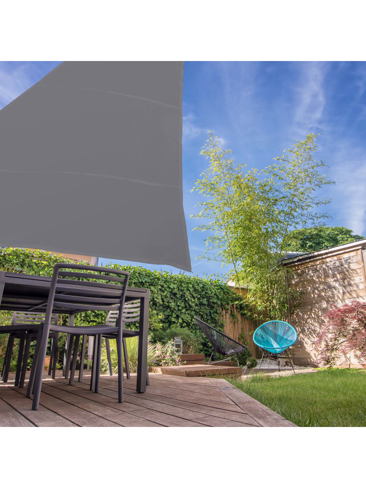 relaxdays Sonnensegel in Grau - (B)400 x (T)400 cm günstig kaufen onesize