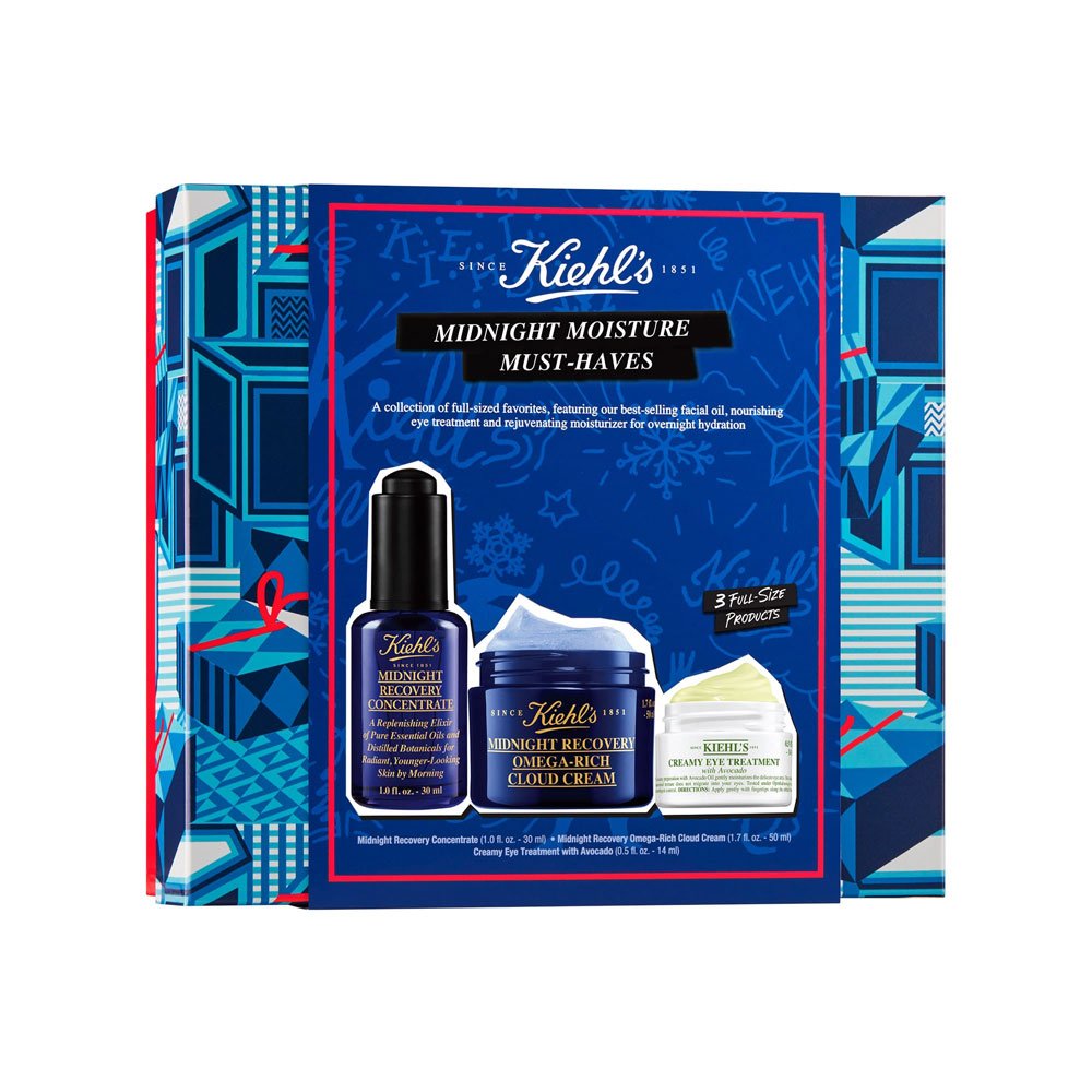 KIEHL&'S Midnight Recovery Nighttime Hydration Essentials Set