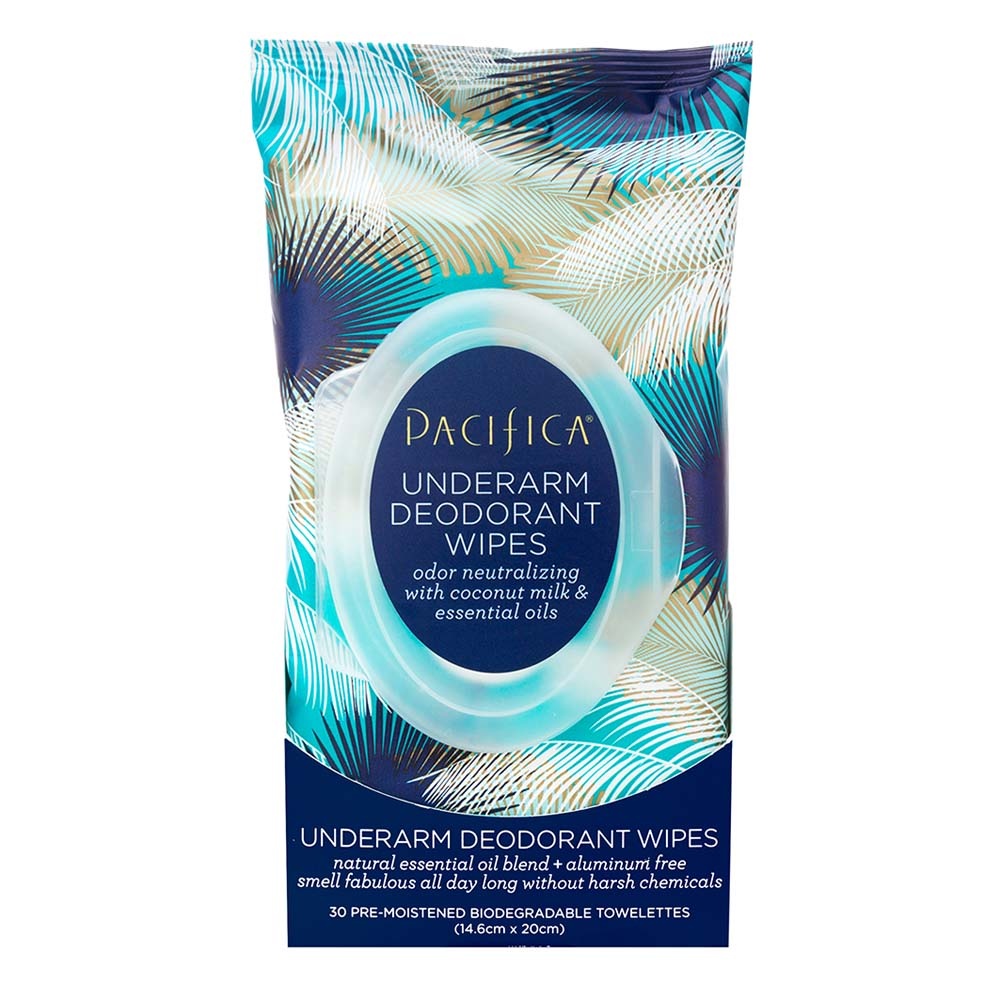 pacifica beauty Lingettes déodorantes Coconut Milk & Essential Oils Soin Corps