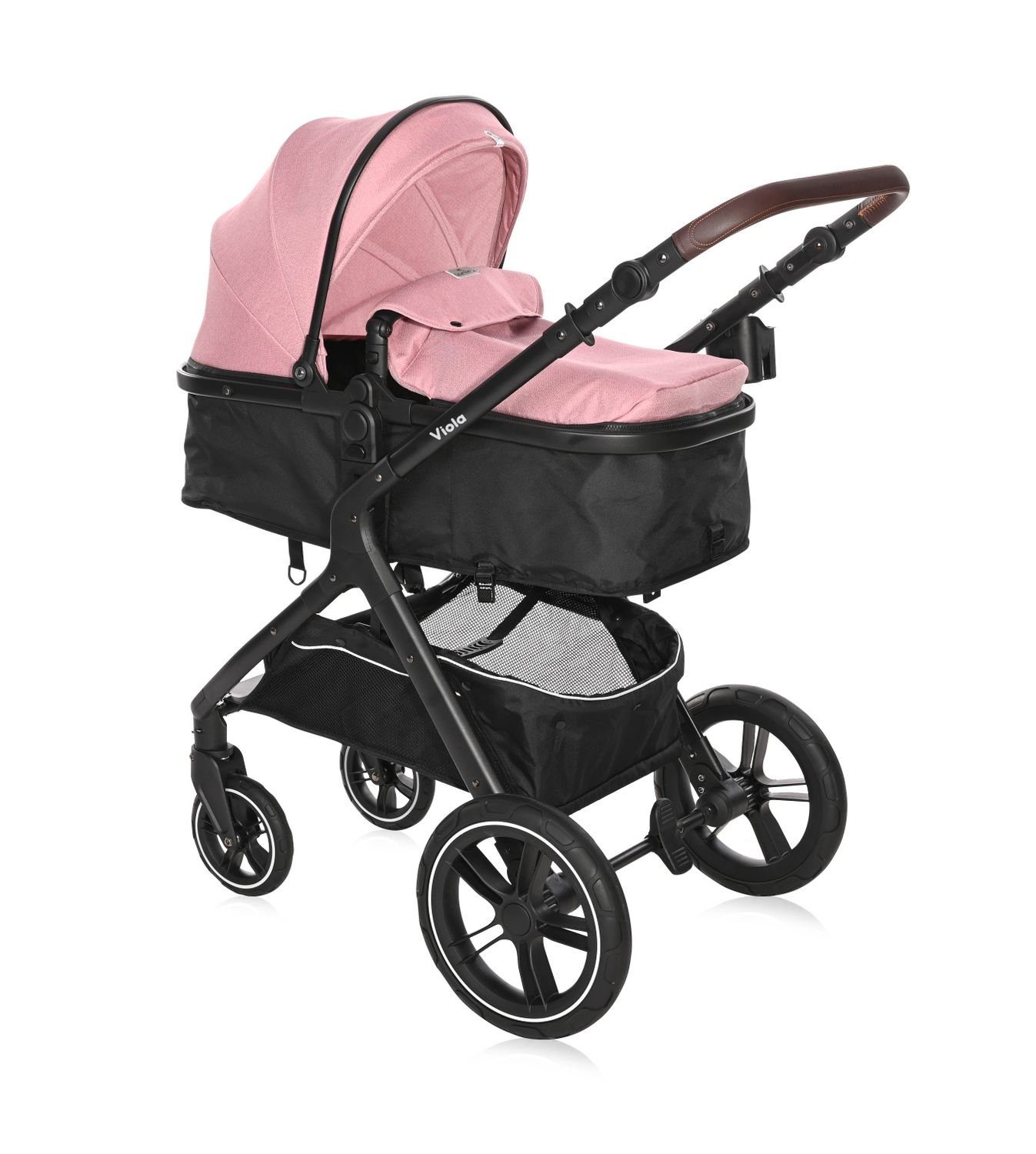 Lorelli Kombi-Kinderwagen Kombikinderwagen 2 in 1 Viola, bis 22 kg, Sportsitz umbaubar Wickeltasche
