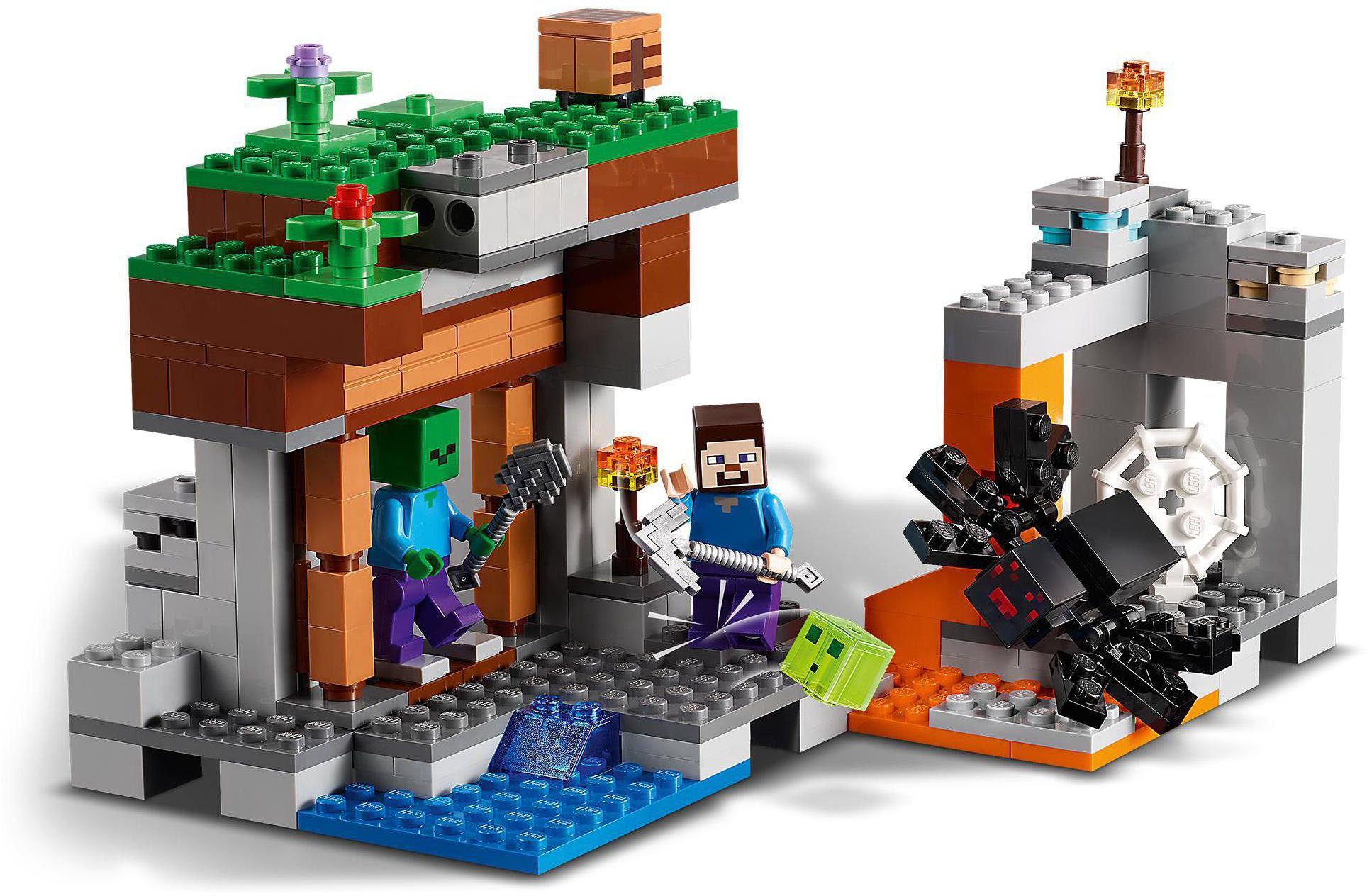LEGO® Konstruktionsspielsteine Die verlassene Mine (21166), LEGO® Minecraft™, (248 St), Made in Europe