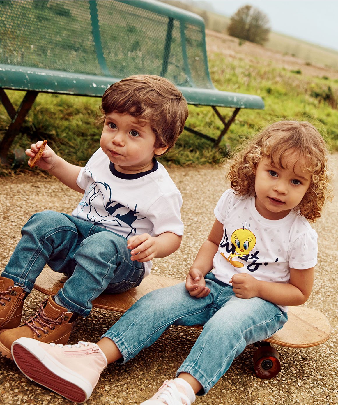 Tee-shirt bébé fille avec motif Titi – Looney Tunes blanc | GEMO
