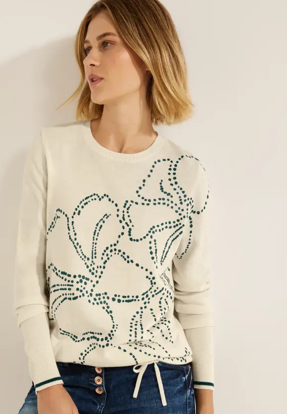 CECIL Strickpullover mit Partprint