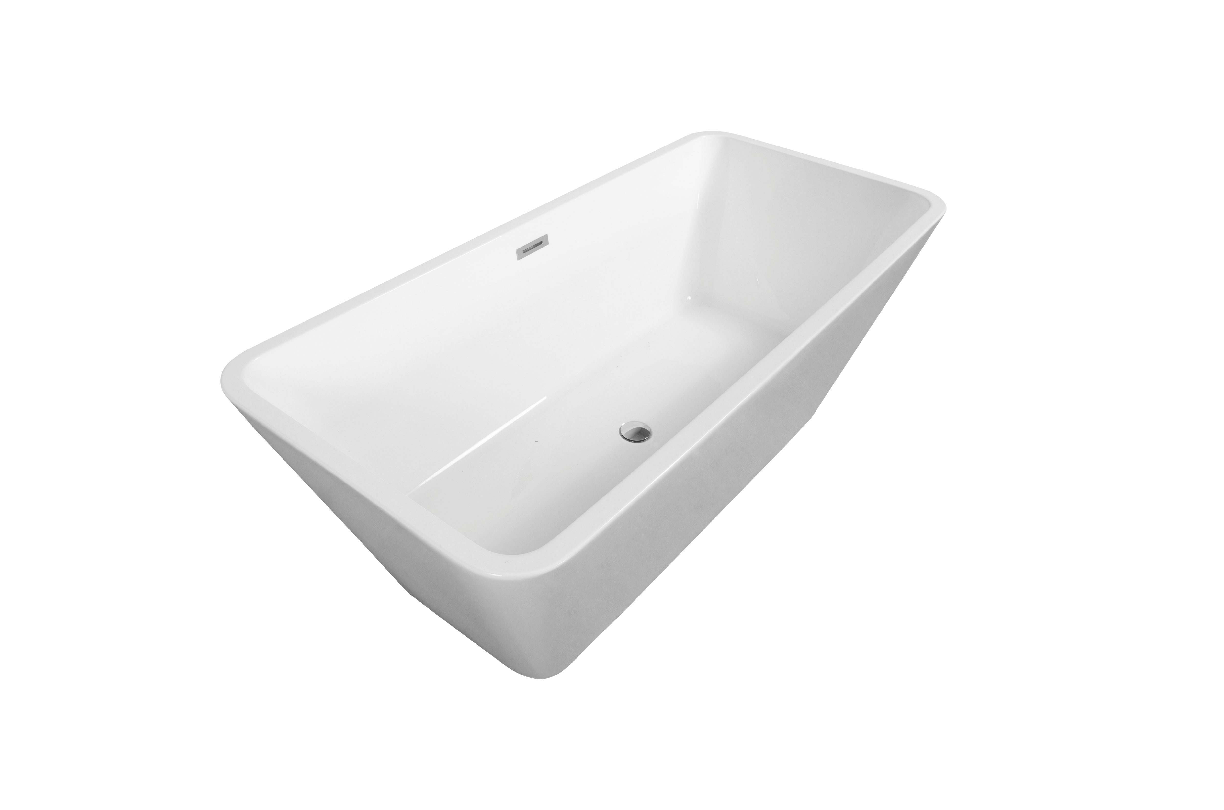 DOTMALL Badewanne Acryl freistehende Badewanne Moderne freistehende Badewanne