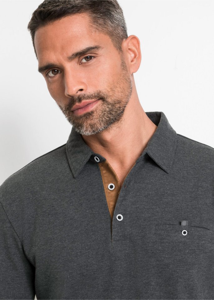 Poloshirt, Langarm