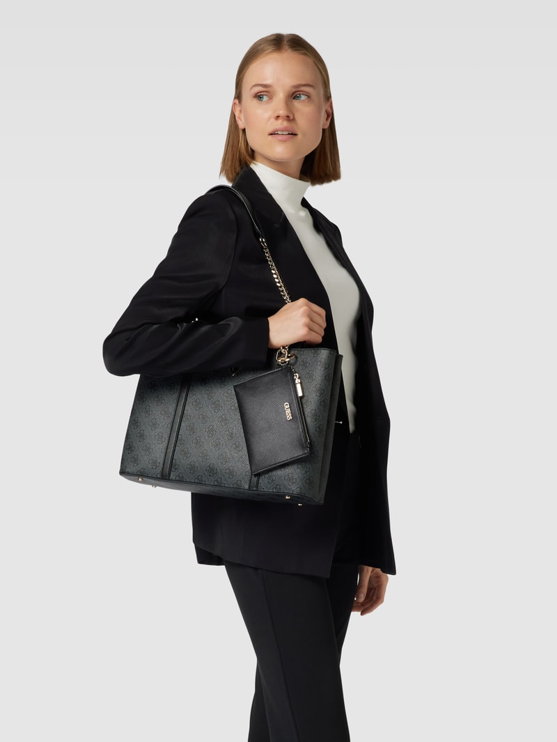 Tote Bag mit Henkeln in metallic Modell 'CRAIG' in graphit