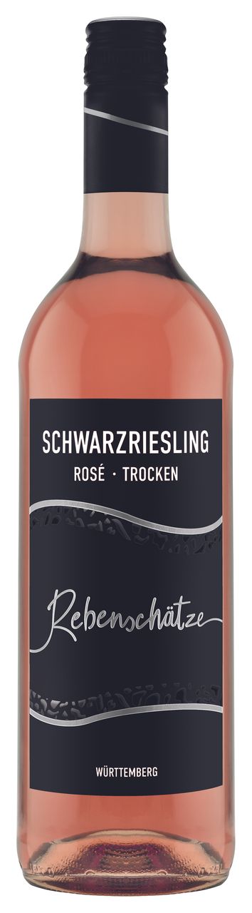 Württembergische WZG Rebenschätze Schwarzriesling Rosé Qualitätswein trocken 6er Karton 0,75L