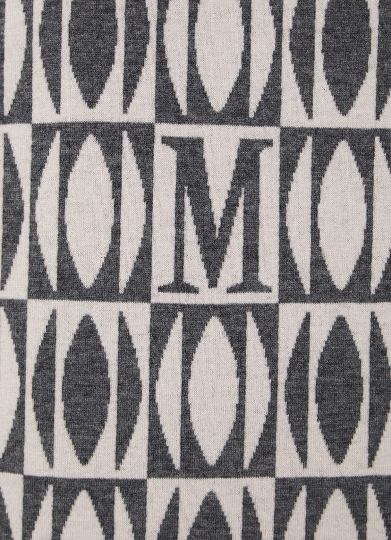 Μίνι φόρεμα-πουλόβερ MaxMara Tony από πλεκτό κασμίρ με γραφικό σχέδιο