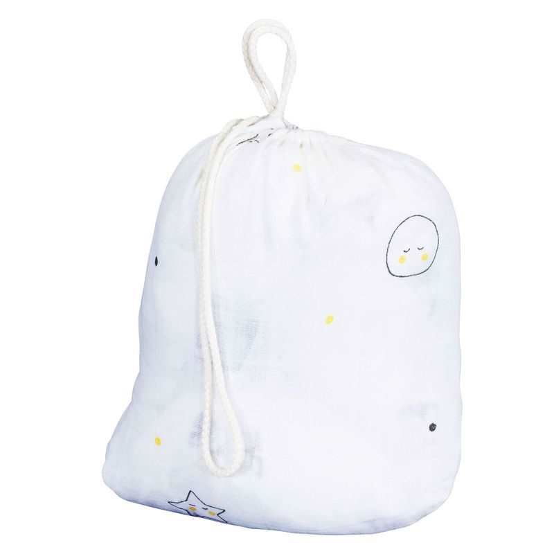 Lots de 2 draps housse coton bio Babyfan