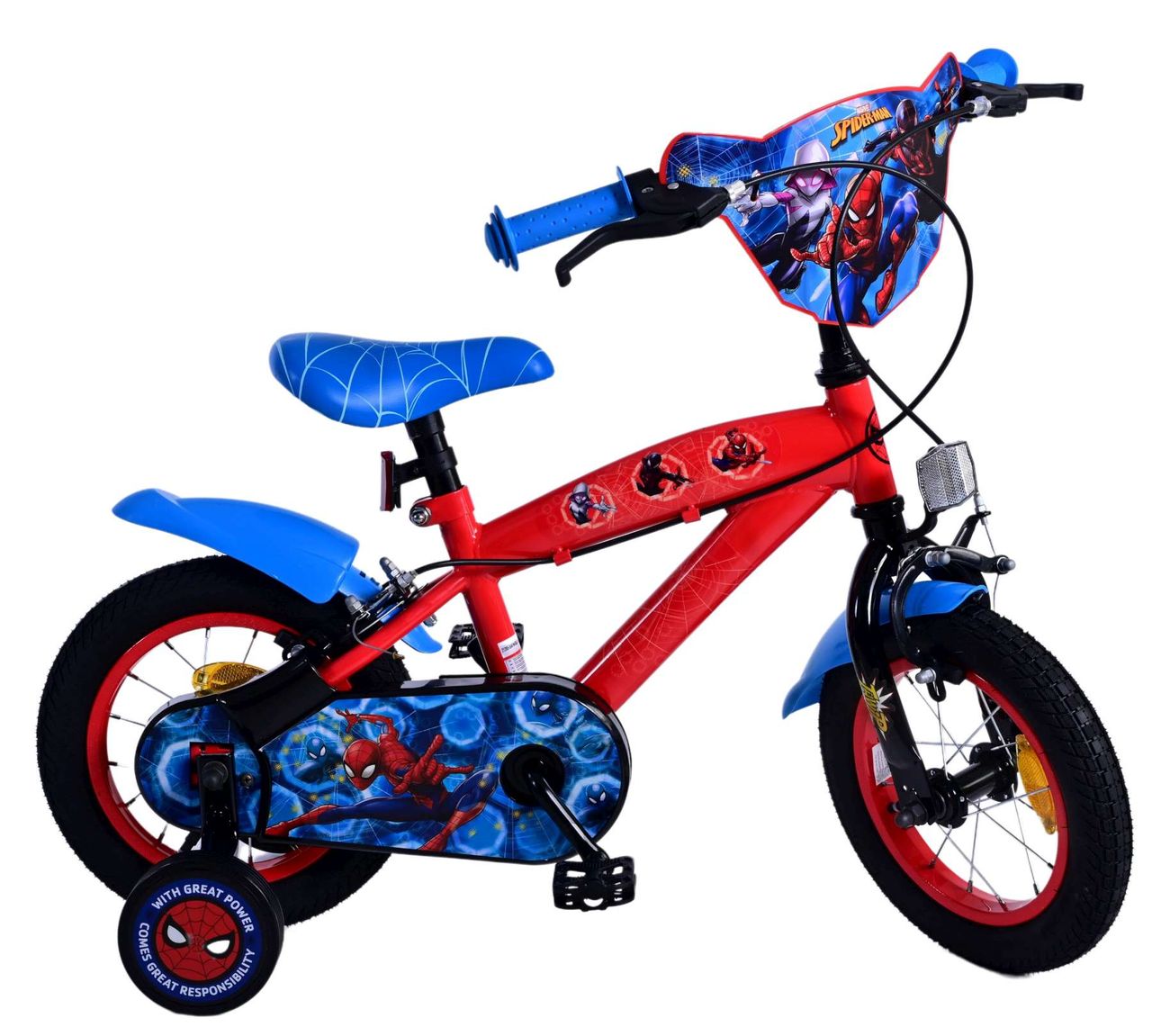 Spiderman Volare Ultimate Marvel Spiderman 12 Zoll Kinderfahrrad Blau/Rot