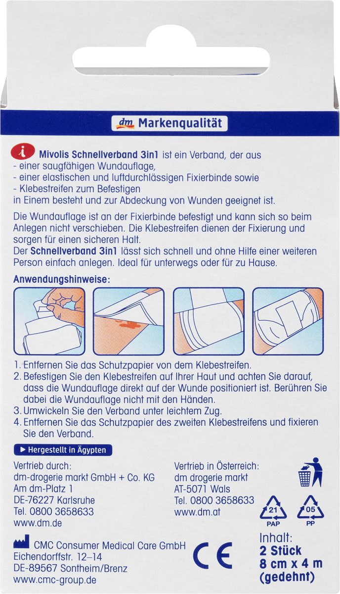 Schnellverband 3in1, 2 St