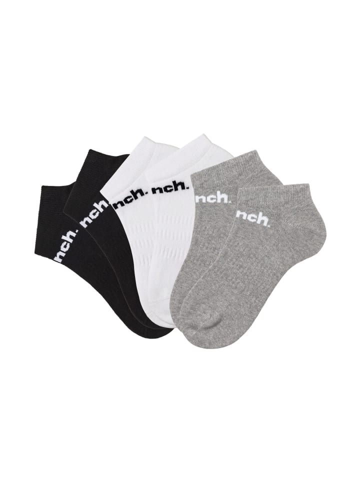 Bench Sportsocken in 2x schwarz, 2x weiß, 2x grau-meliert günstig kaufen