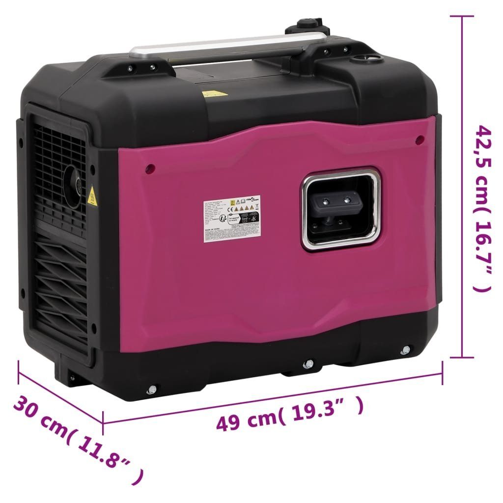 vidaXL Stromerzeuger Stromerzeuger Benzin Tragbar 2900W 4-Takt