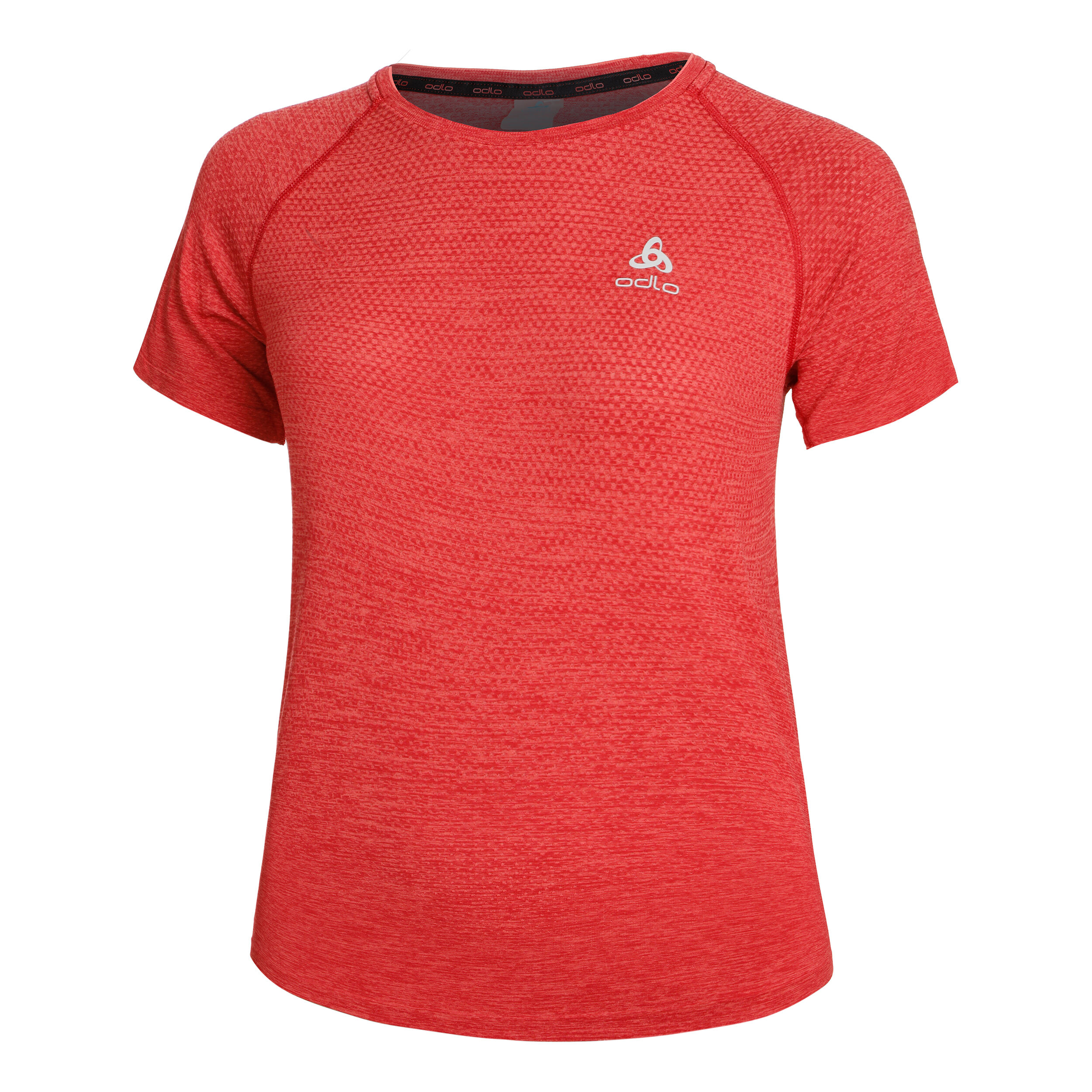 Crew Neck Essential Laufshirt Damen - Rot