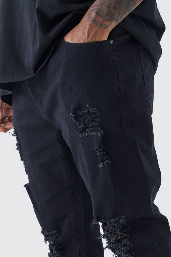 Plus Skinny Jeans mit Rissen