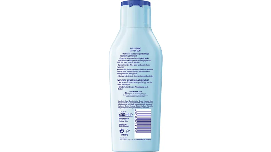 NIVEA SUN Pflege After Sun Bio-Aloe Vera & Hyaluron 400 ml
