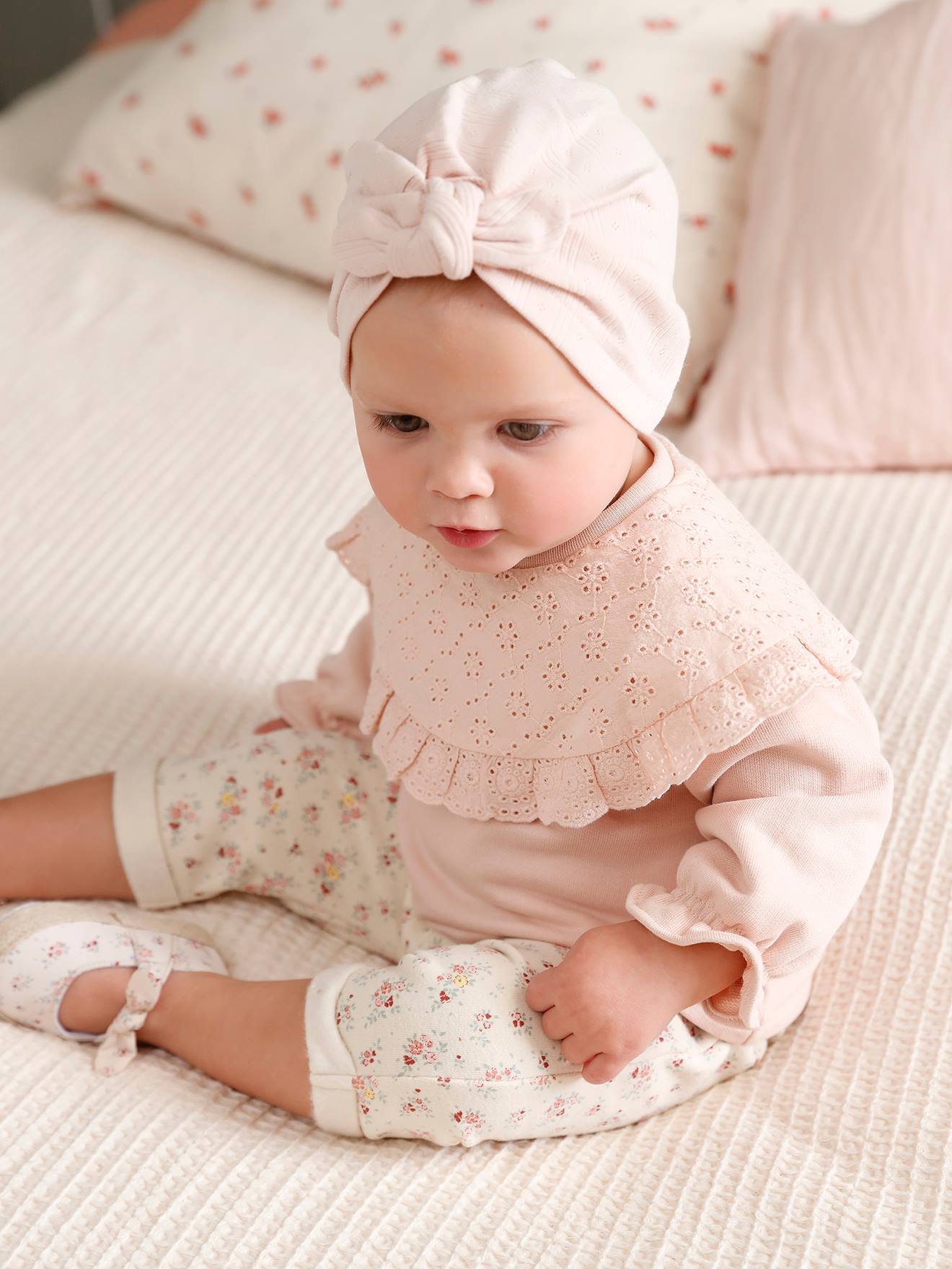 Chaussons souples bébé mixte blanc