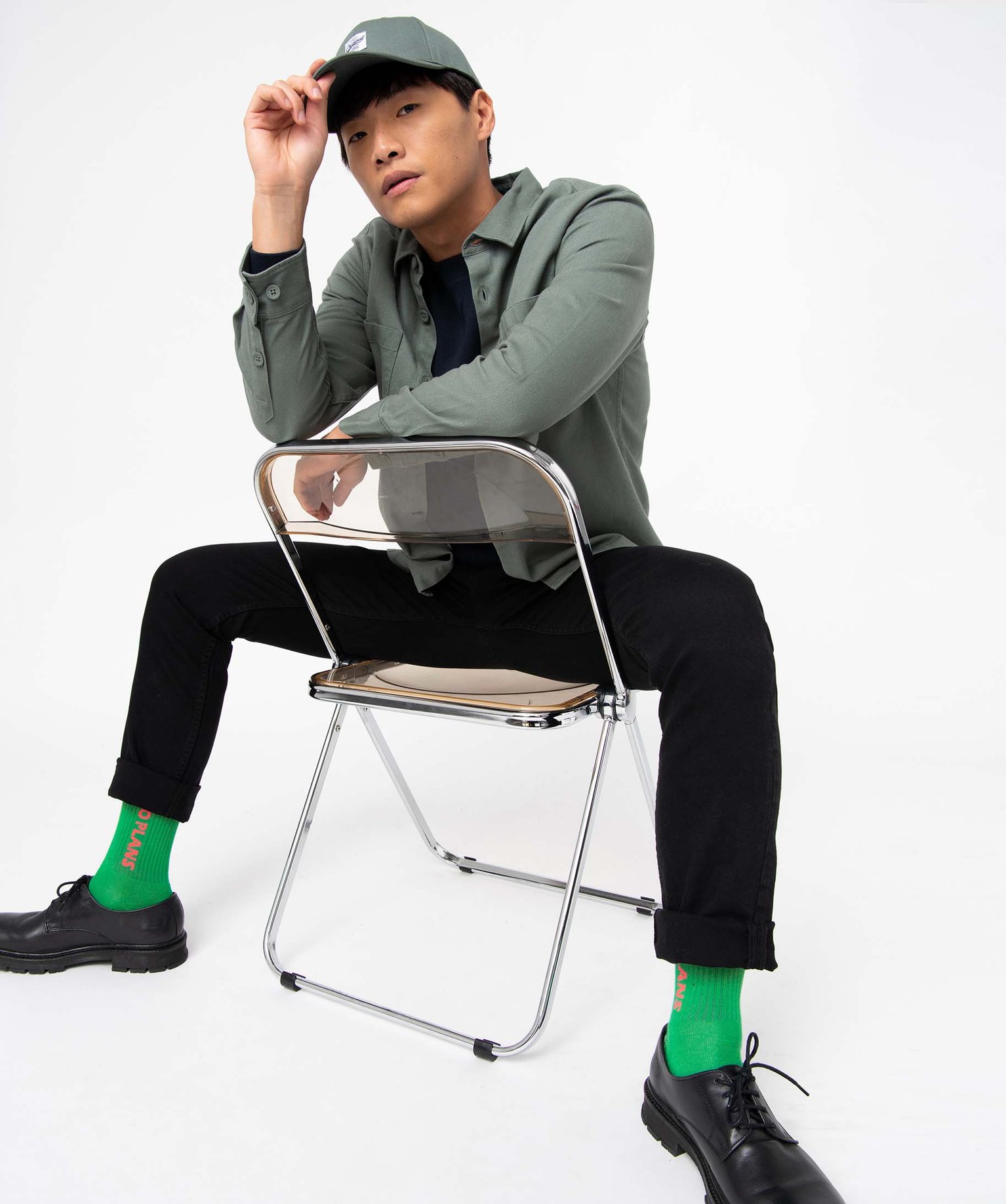Sur-chemise homme avec poches poitrine vert | GEMO