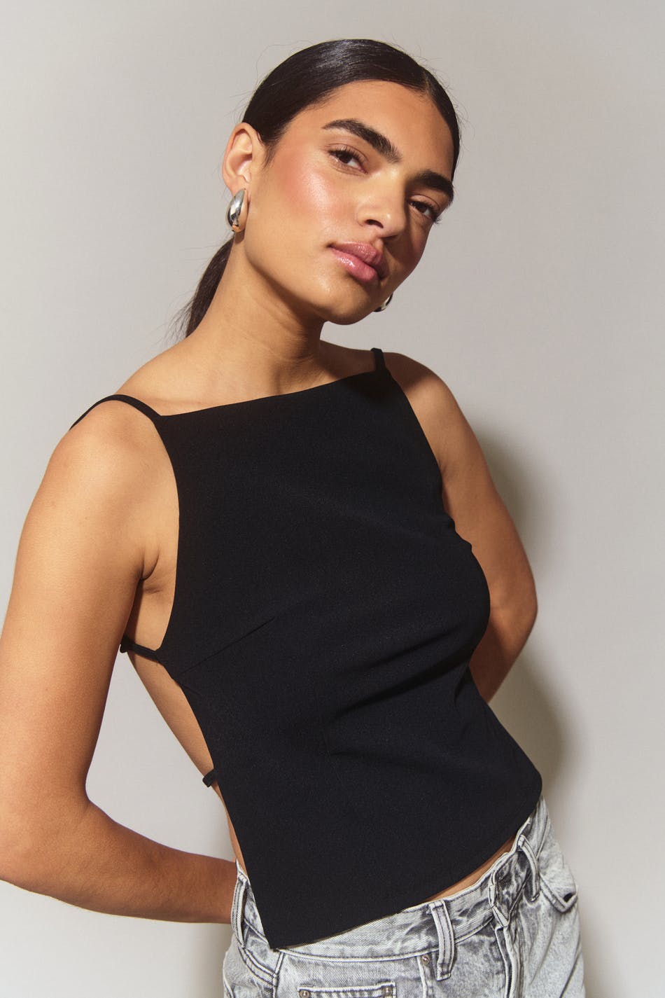 Open back top