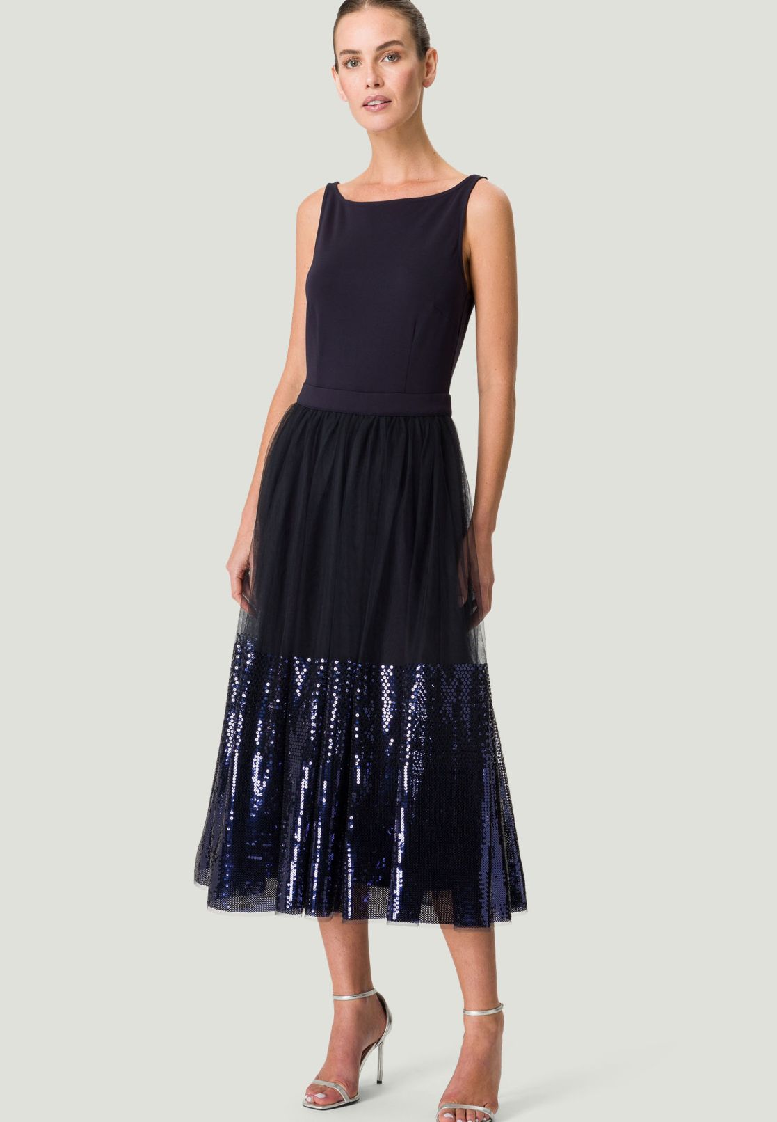 Midikleid mit Pailetten