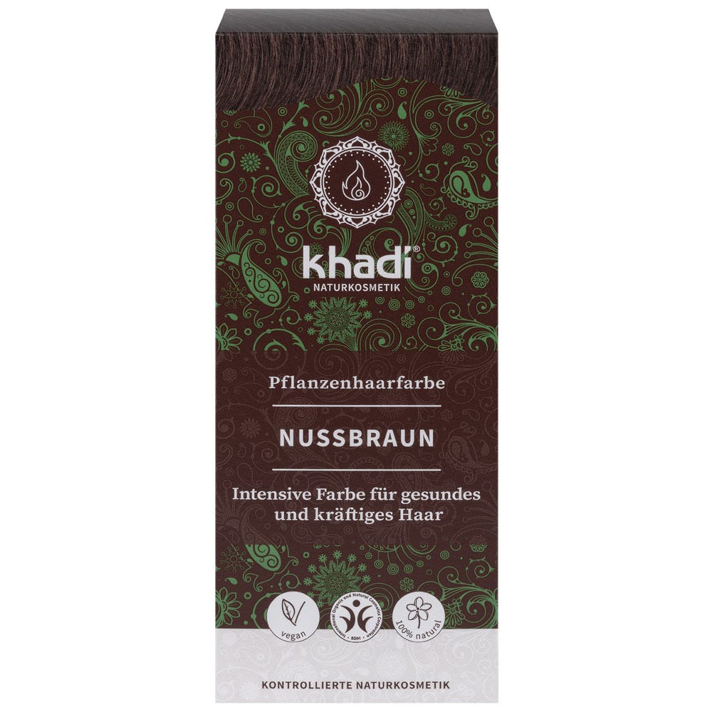 Khadi Pflanzenhaarfarbe Nußbraun 100 g