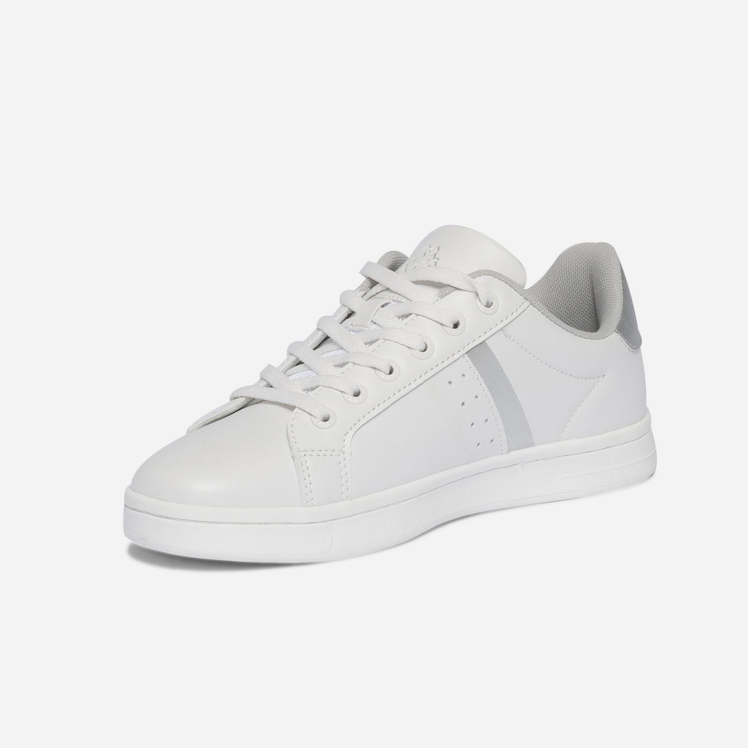 Tennis KAPPA blanc, argent et gris