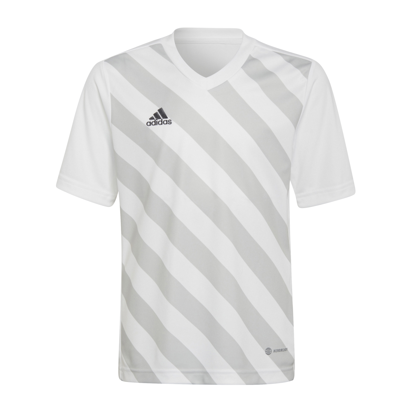 adidas Entrada 22 GFX Trikot Kids Weiss Grau