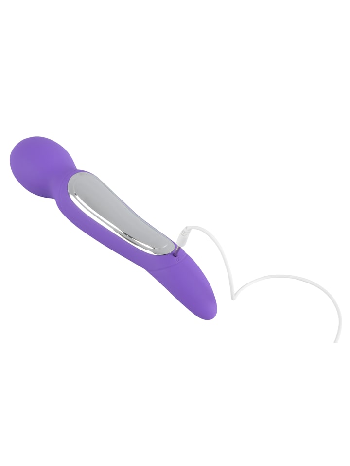 Sweet Smile Vibrator Rechargeable Dual Motor Vibe in lila günstig kaufen 22 cm