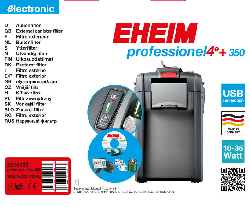 EHEIM Filter EHEIM professionel 4e+ 350