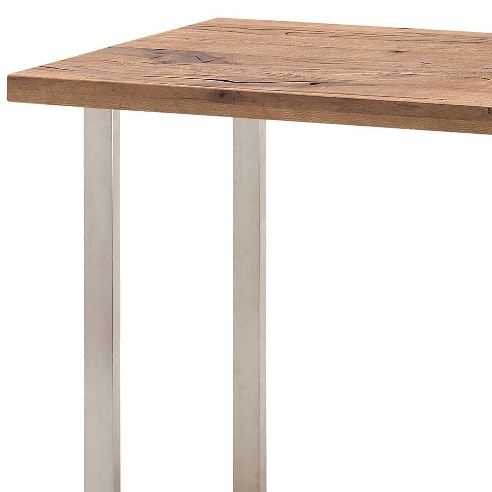 Pharao24 Stehtisch Lorkin, aus Massivholz