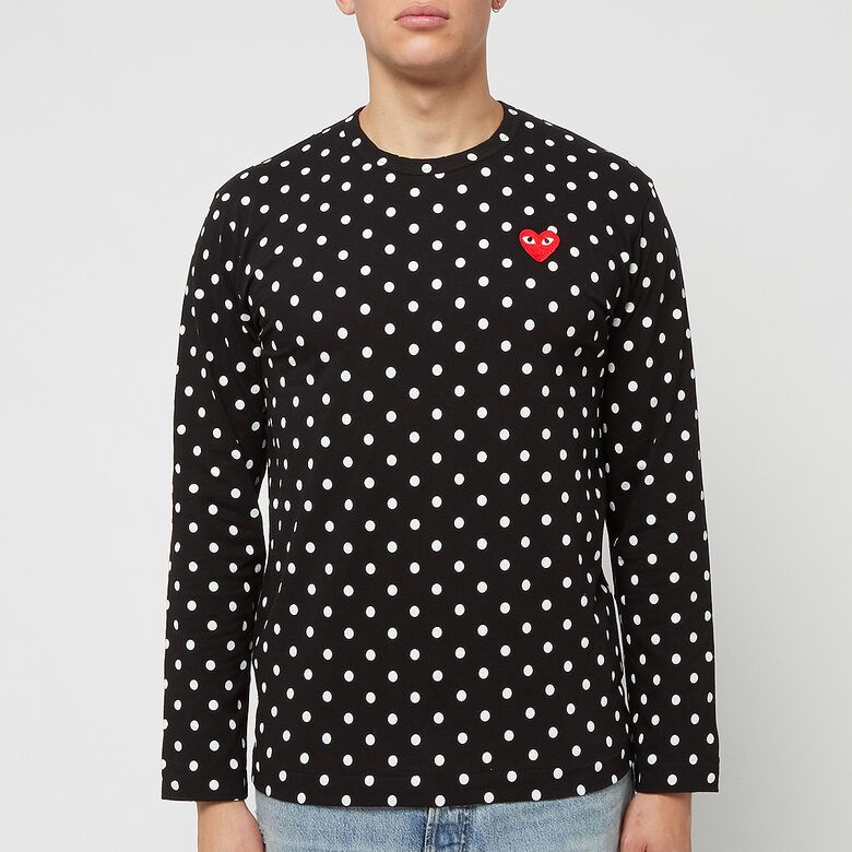 Comme des Garcons Play Black Polka Dot Longsleeve black