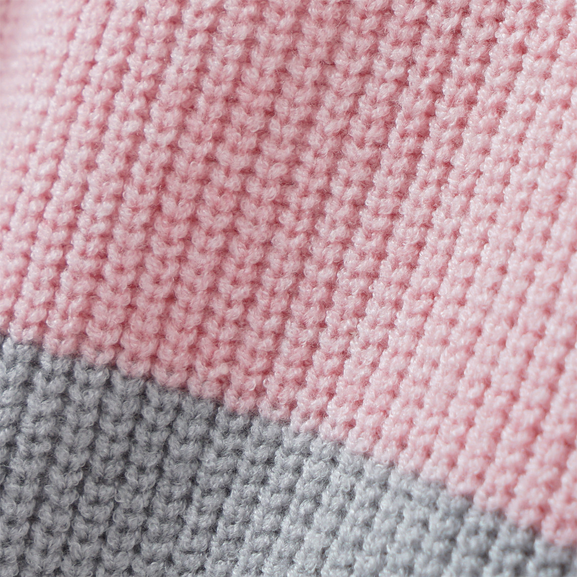 Mädchen Strickpullover mit Blockstreifen