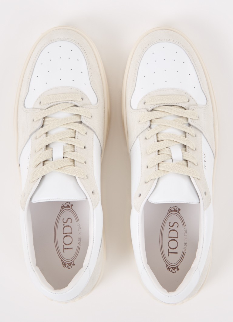 Tod's  Casetta sneaker van leer met suède details