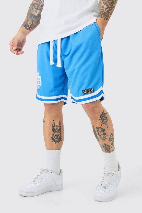Basketball-Shorts mit Mesh-Streifen