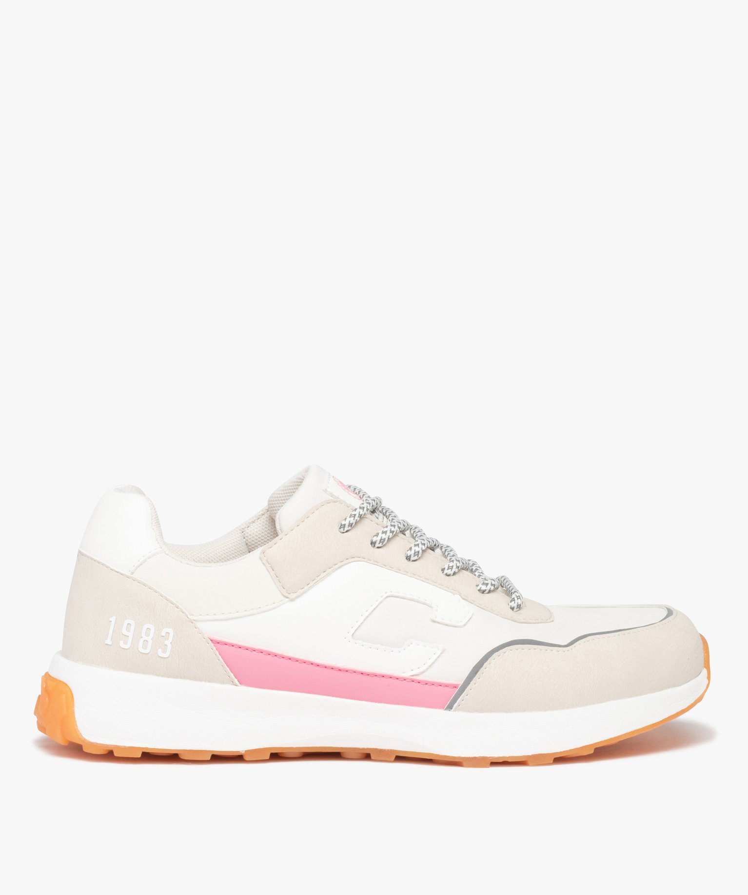 Baskets femme retro running à lacets - Camps United gris | GEMO